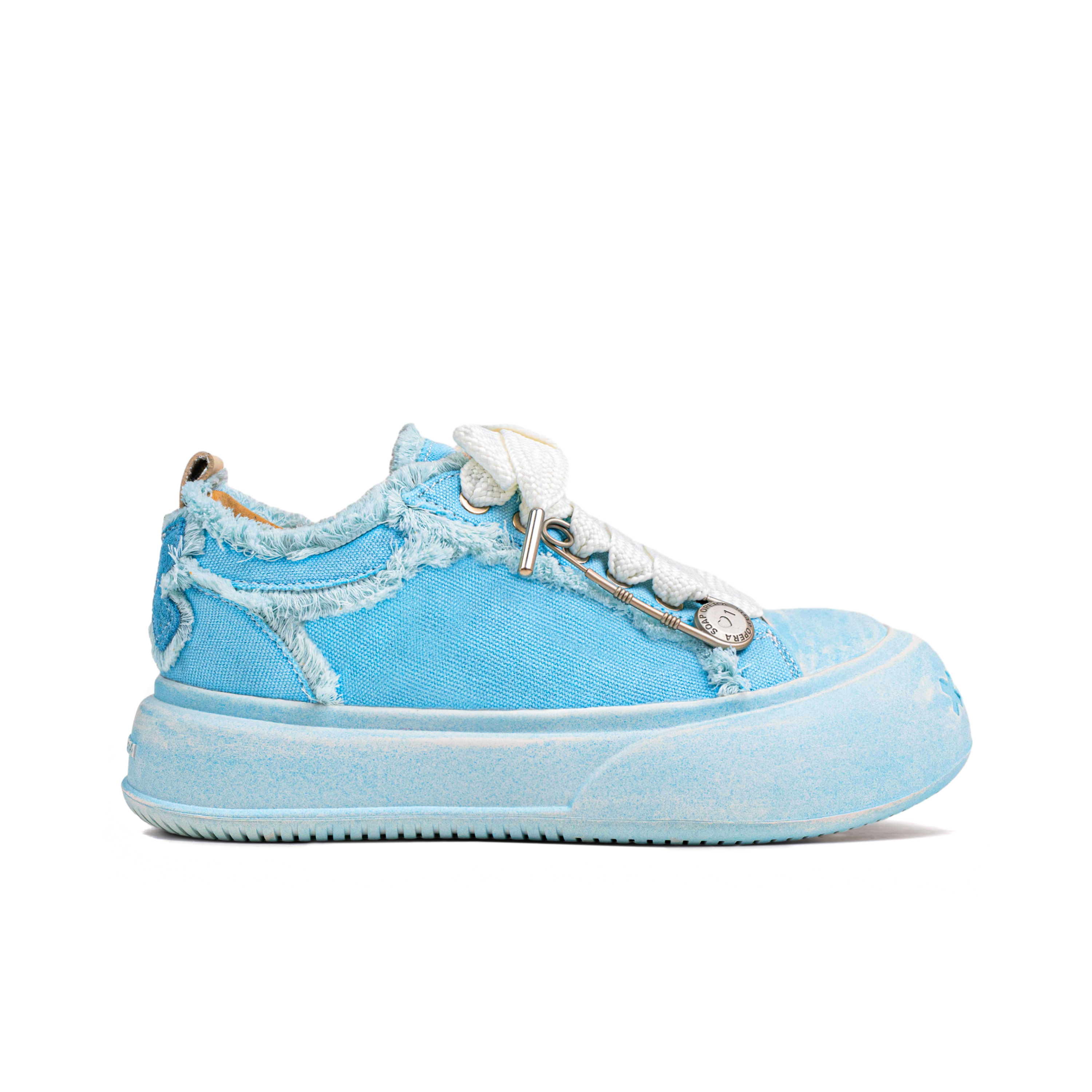 【代購】SOAP OPERA Wiping Color Series Low Top Canvas Shoes Unisex Crushed Ice Blue Box