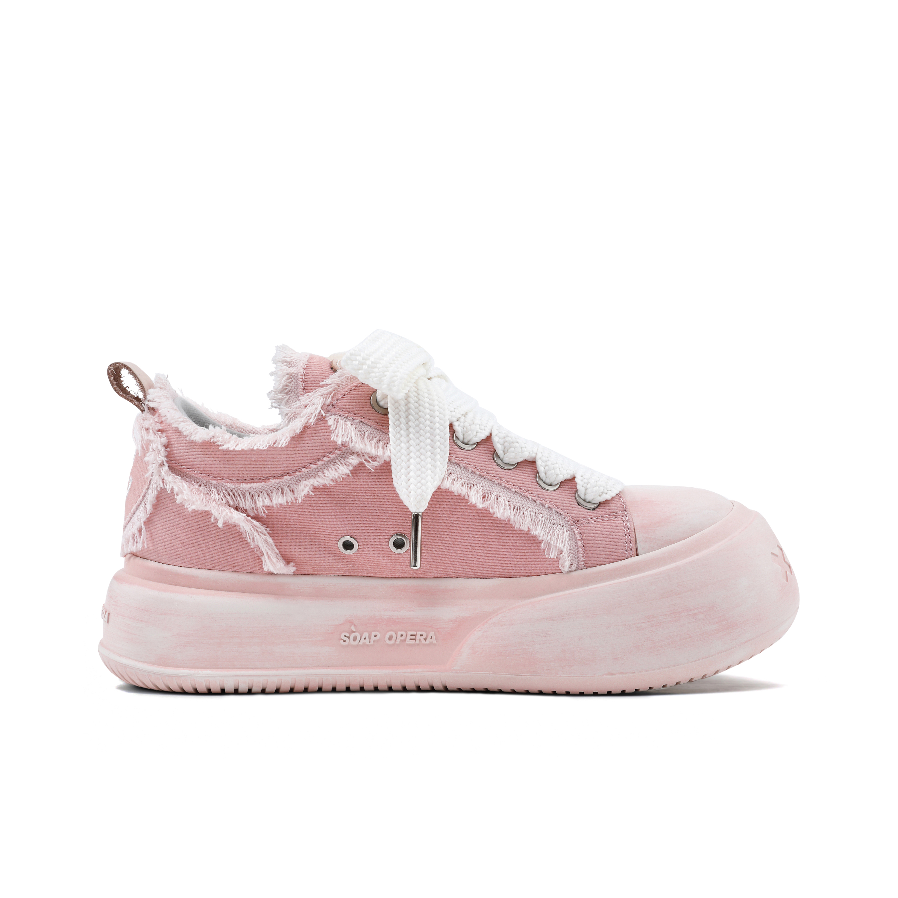 【代購】SOAP OPERA Wiping Color Series Skateboard Shoes Unisex Low-Top White/Pink