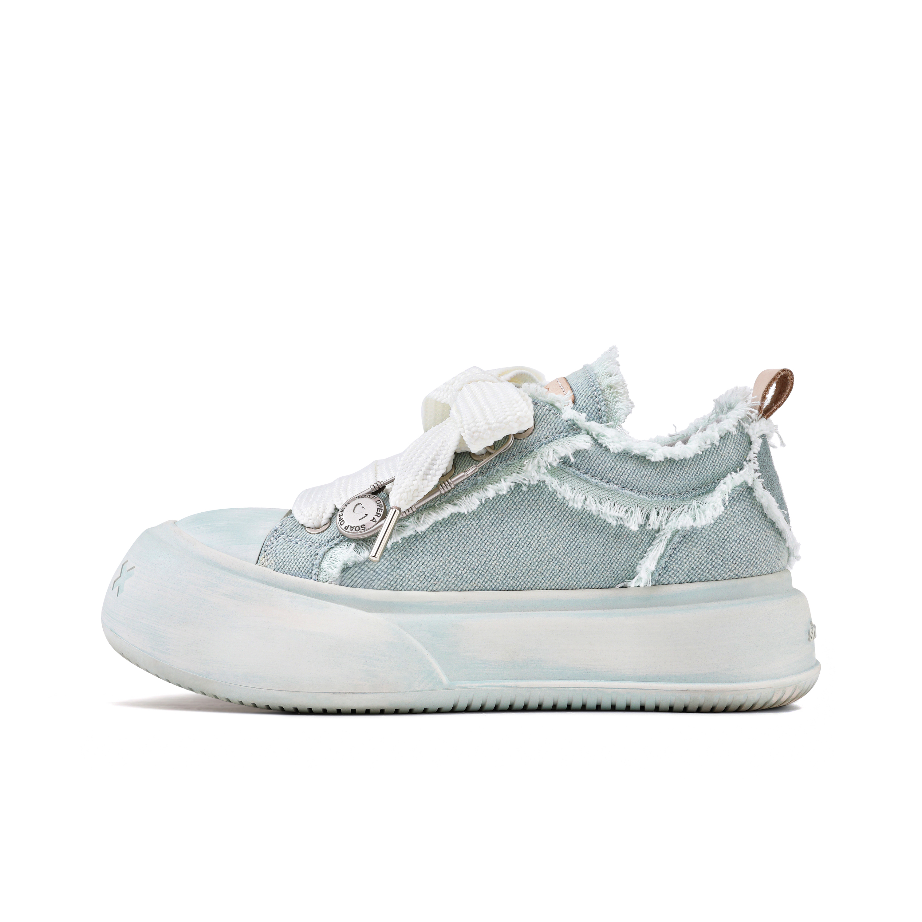 【代購】SOAP OPERA Wiping Color Series Skateboard Shoes Unisex Low-Top Green/White