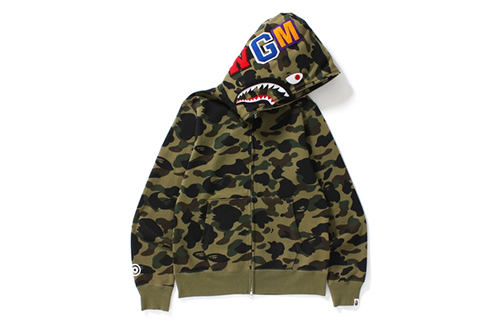 【代購】A BATHING APE 1st Camo Shark Full Zip Hoodie