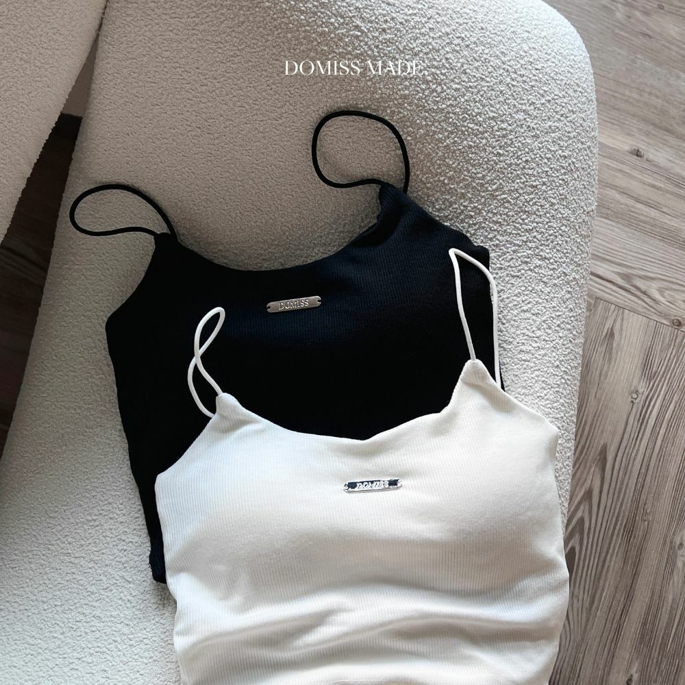 【DOMISS自訂】店長推薦! 裸感包覆鐵牌Bra背心 細肩彈性背心-3色 內衣 (現貨)