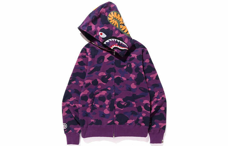 【代購】A BATHING APE Color Camo Shark Full Zip Hoodie SS23