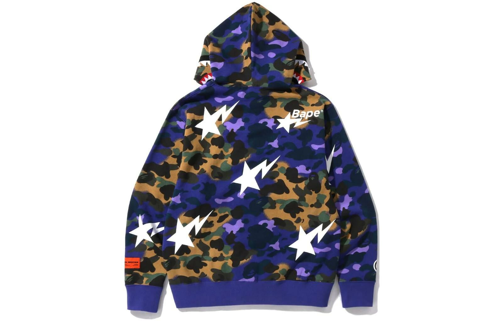 【代購】A BATHING APE X Heron Preston Mix 1st Camo Shark Relaxed Fit Full Zip Hoodie