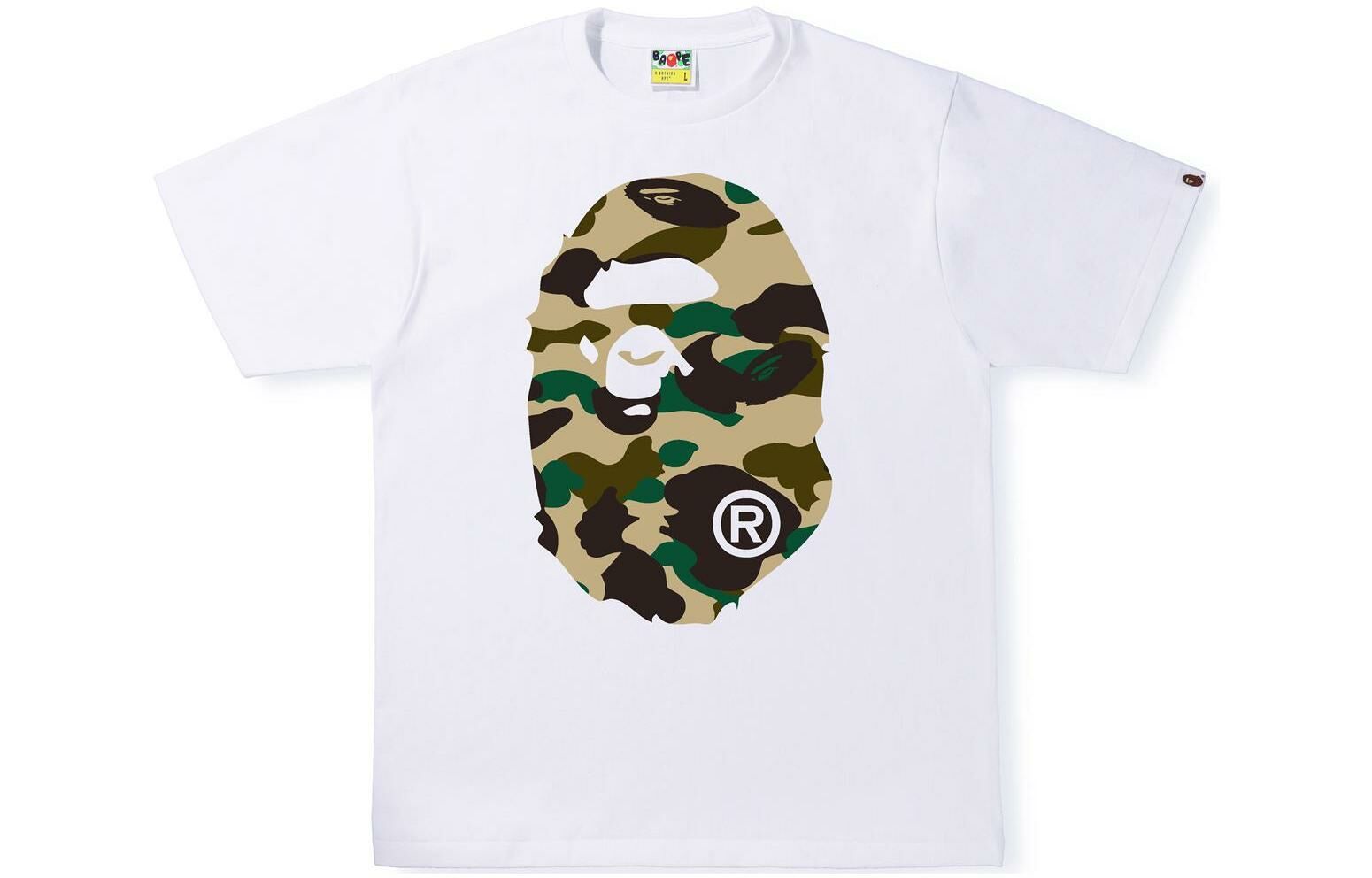 【代購】A BATHING APE Sta Camo Big Ape Head Tee