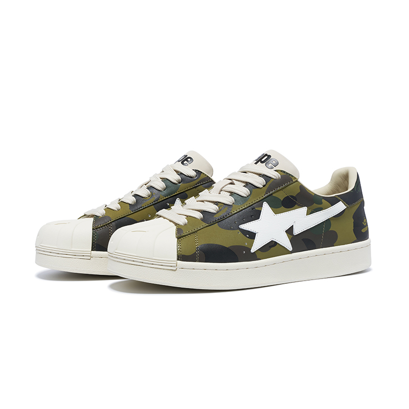 【代購】BAPE A BATHING APE Skull Sta 1st Camo Green