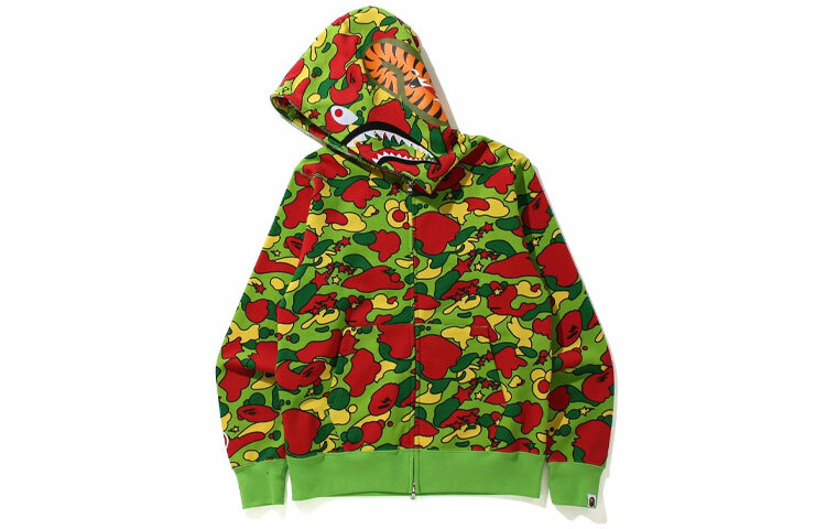 【代購】A BATHING APE Sta Camo Shark Full Zip Hoodie