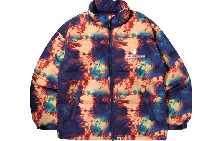 【代購】A BATHING APE Tie Dye Loose Fit Down Jacket