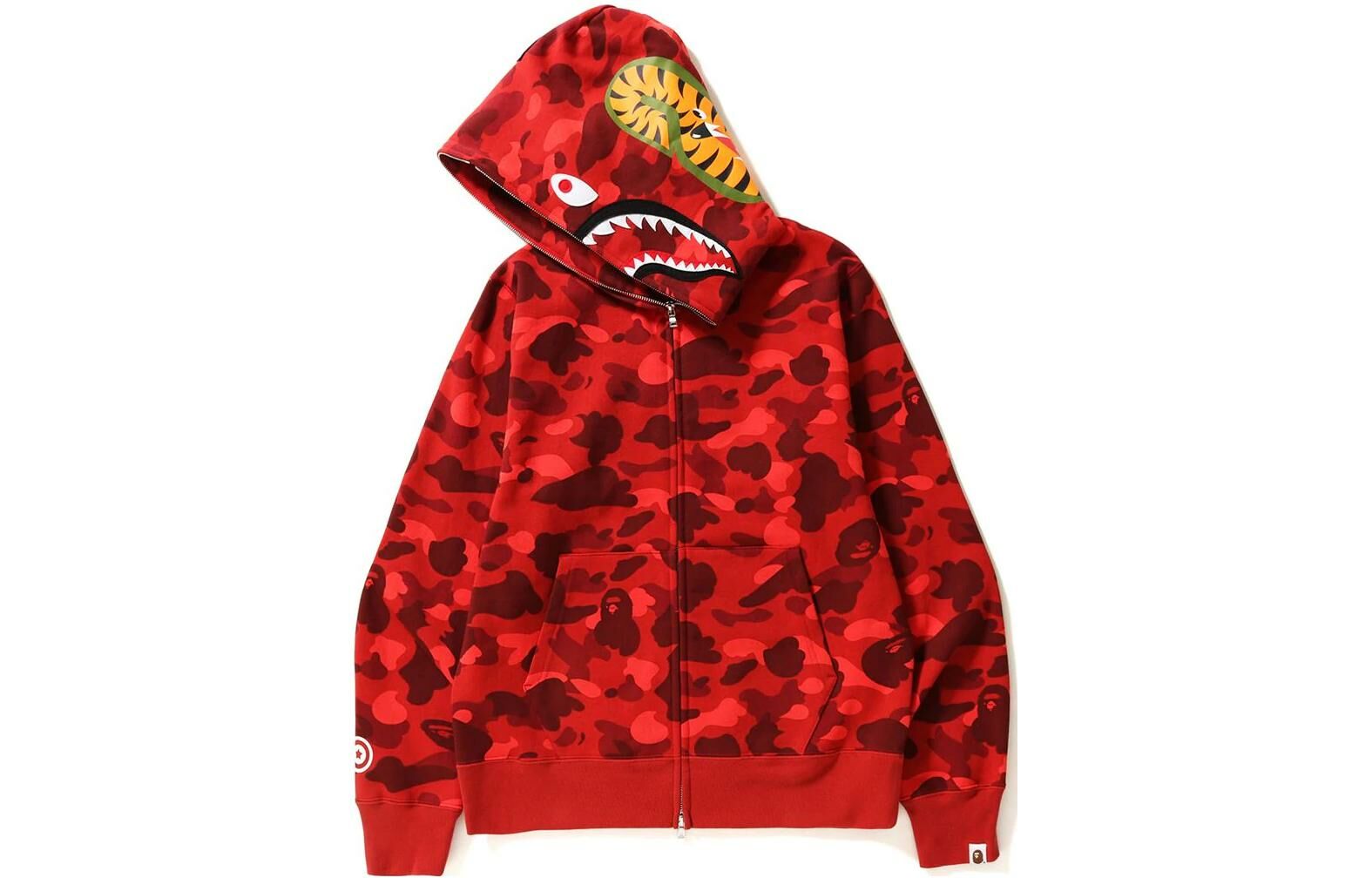 【代購】A BATHING APE Color Camo Shark Full Zip Hoodie