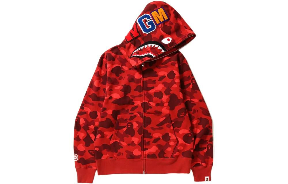 【代購】A BATHING APE Color Camo Shark Full Zip Hoodie
