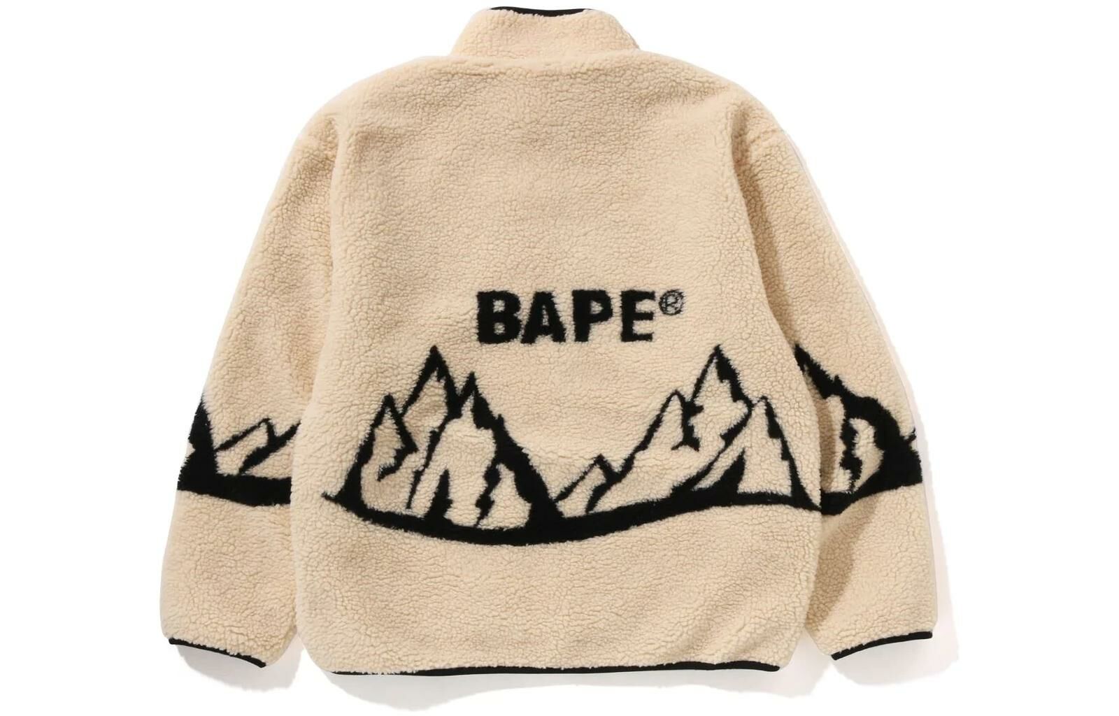 【代購】A BATHING APE Bape Mountain Relaxed Fit Boa Jacket