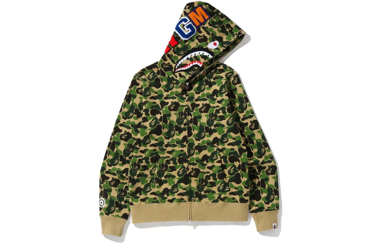 【代購】A BATHING APE Abc Camo Shark Full Zip Hoodie