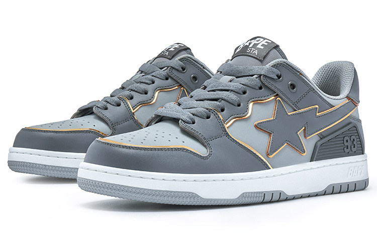 【代購】A BATHING APE SK8 Grey White