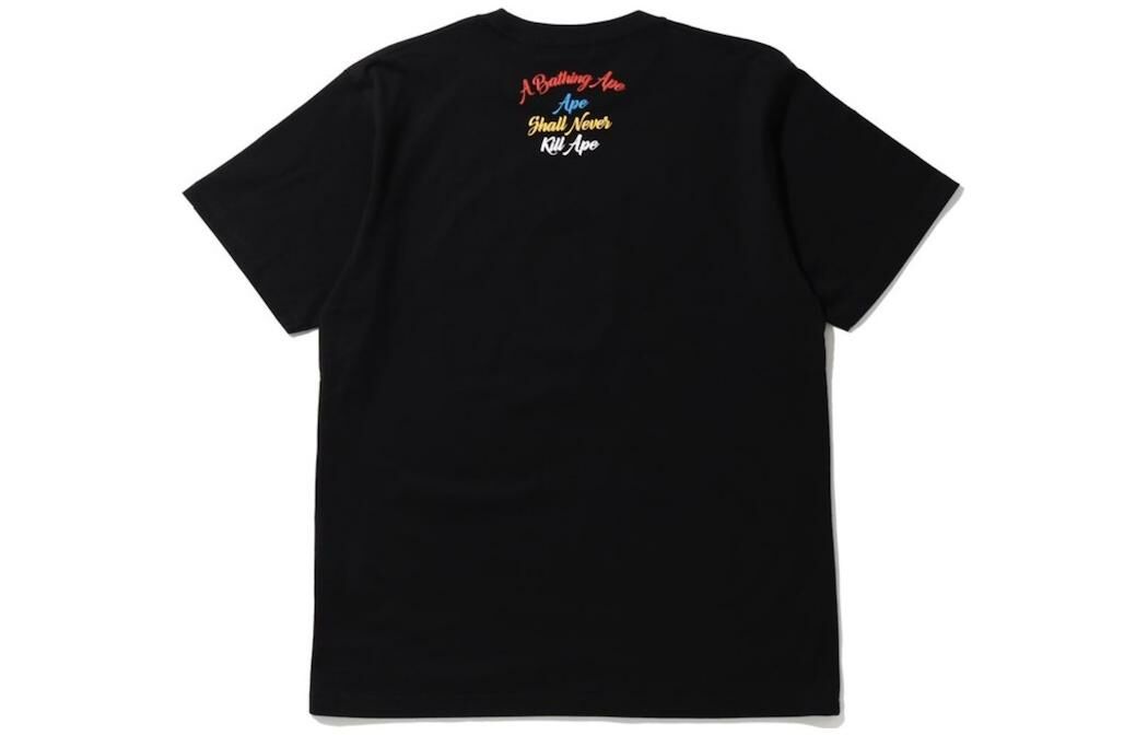 【代購】A BATHING APE Multi Color Letters College Tee