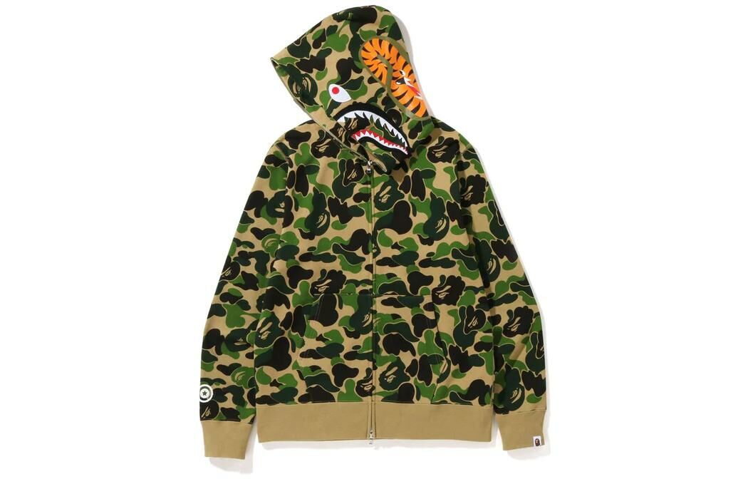 【代購】A BATHING APE Big Abc Camo Shark Full Zip Hoodie