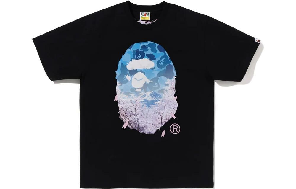 【代購】A BATHING APE Sakura Photo Ape Head Tee SS23