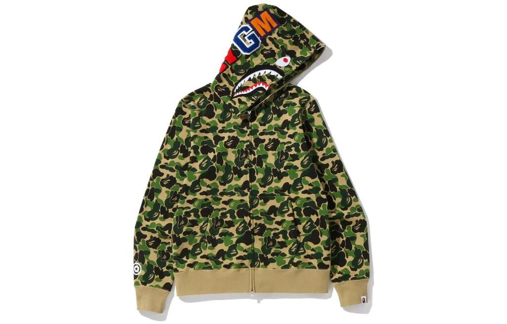 【代購】A BATHING APE Abc Camo Shark Full Zip Hoodie Ladies