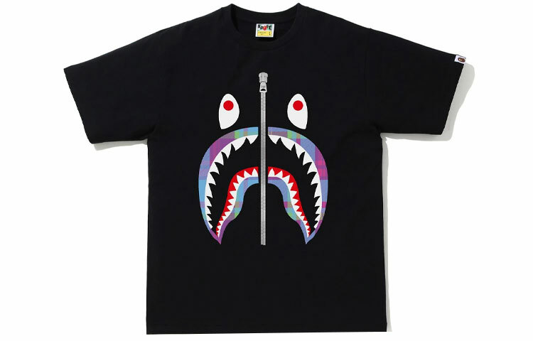 【代購】A BATHING APE Check Shark Tee