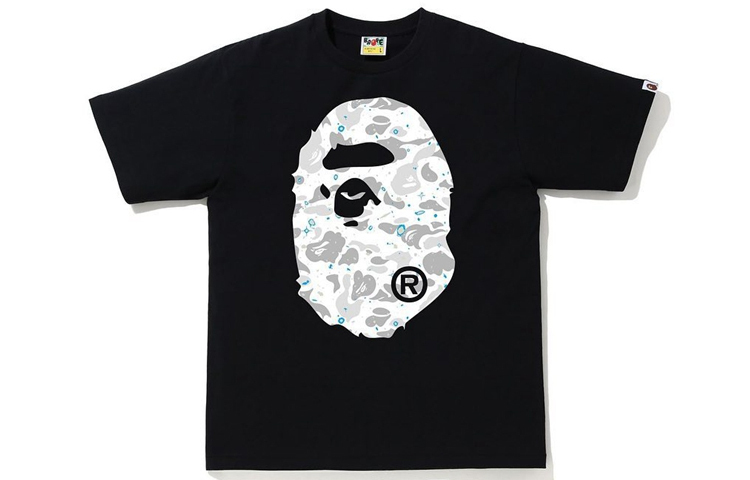 【代購】A BATHING APE Space Camo Big Ape Head Tee