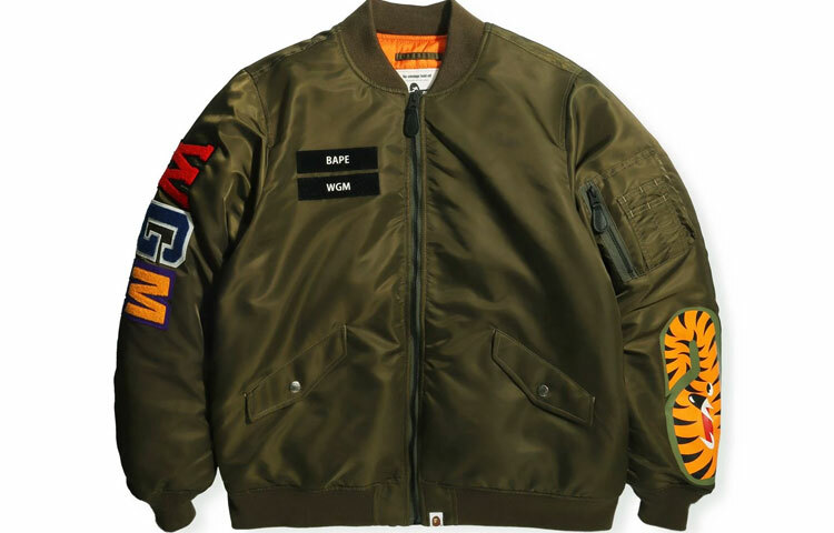 【代購】A BATHING APE Shark Loose Fit MA 1 Jacket FW21