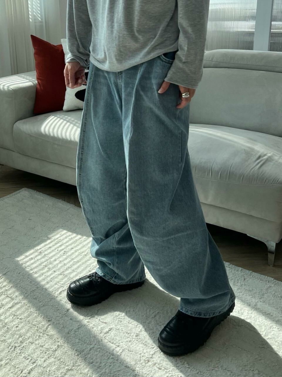 洗水鬆身牛仔褲 EDEN-003P