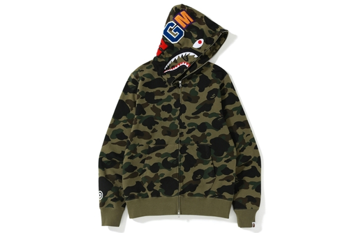 【代購】A BATHING APE Sanrio Milo Hello Kitty Split Face 1st Camo Full Zip Hoodie