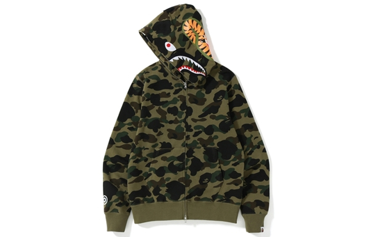 【代購】A BATHING APE Sanrio Milo Hello Kitty Split Face 1st Camo Full Zip Hoodie