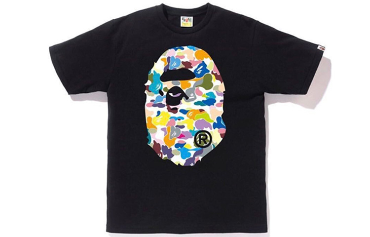 【代購】A BATHING APE Multi Camo Big Ape Head Tee