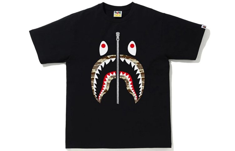 【代購】A BATHING APE Forest Camo Shark Tee