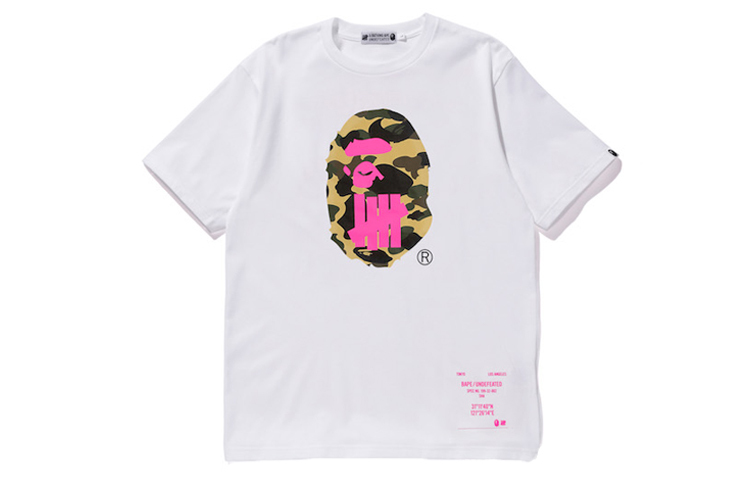 【代購】A BATHING APE x UNDEFEATED Ape Head Series T Shirt Unisex White
