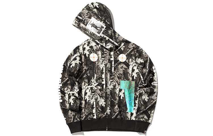 【代購】A BATHING APE Forest Camo Wide Full Zip Hoodie