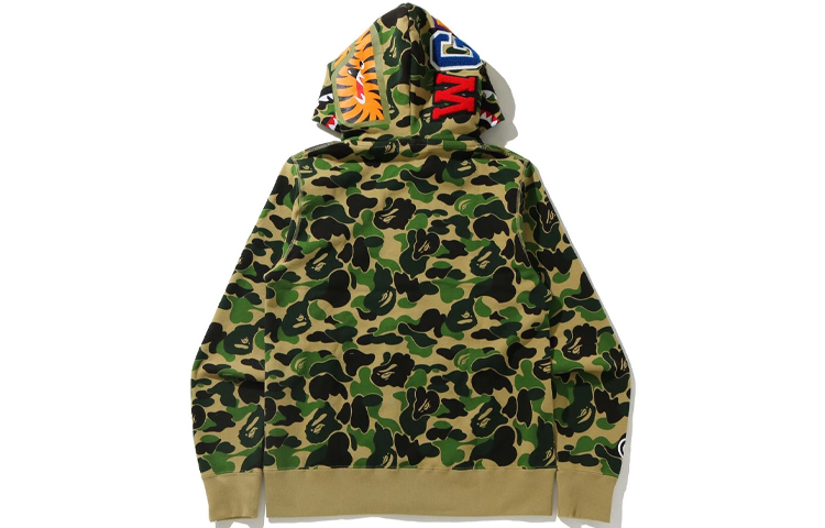 【代購】A BATHING APE Big Abc Camo Shark Wide Full Zip Double Hoodie