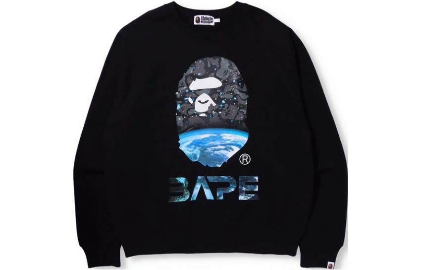 【代購】A BATHING APE Space Camo Ape Head Loose Fit Crewneck