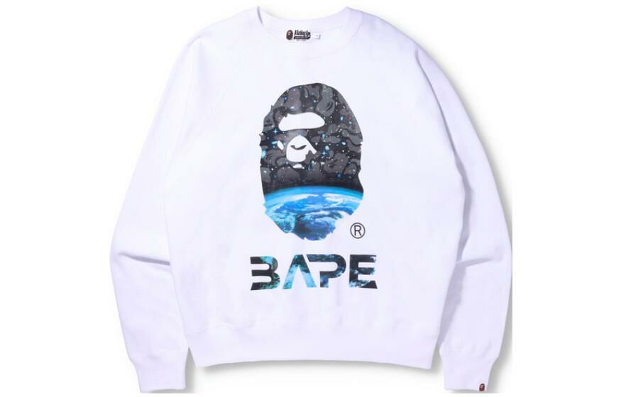 【代購】A BATHING APE Space Camo Ape Head Loose Fit Crewneck