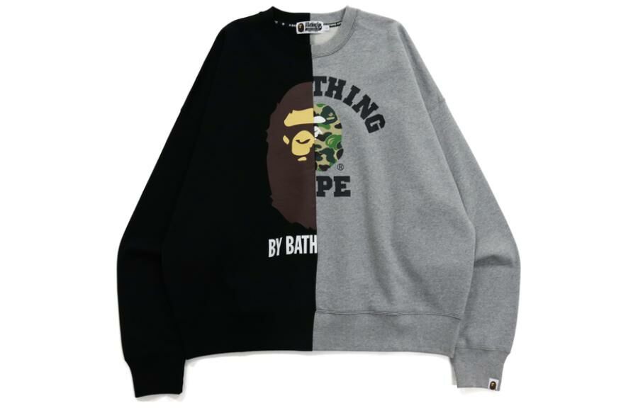 【代購】A BATHING APE College & By Bathing Loose Fit Crewneck