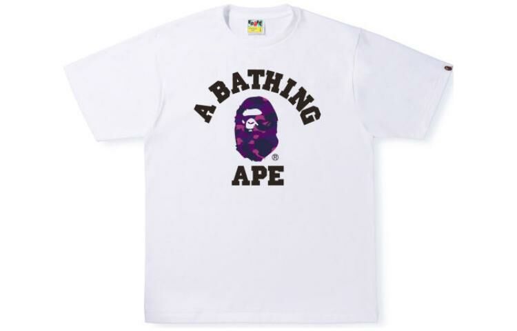 【代購】A BATHING APE Reflector Color Camo College T Shirt