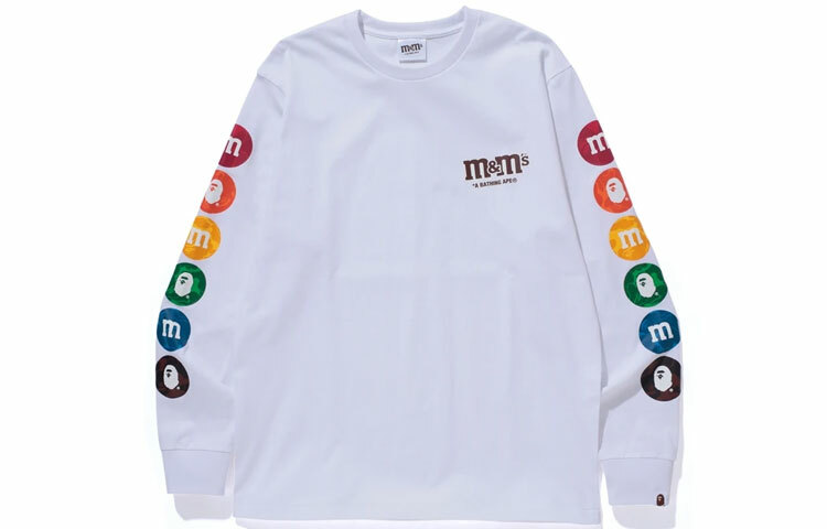 【代購】A BATHING APE X M&M's Mens Long Sleeve Tee