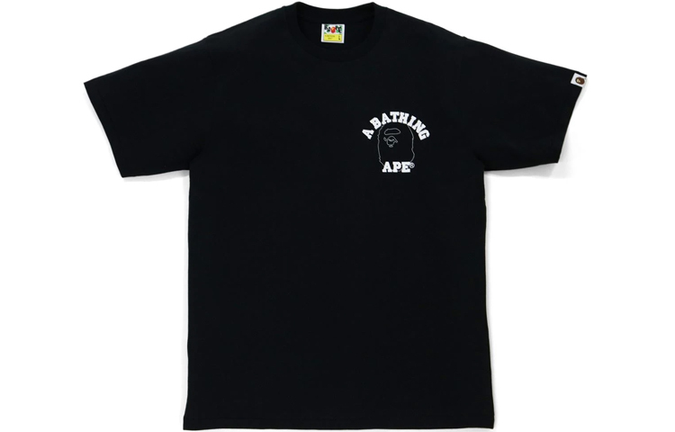 【代購】A BATHING APE Line 1st Camo Face Over College Tee
