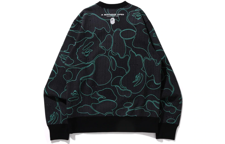 【代購】A BATHING APE Text Code Camo Crewneck