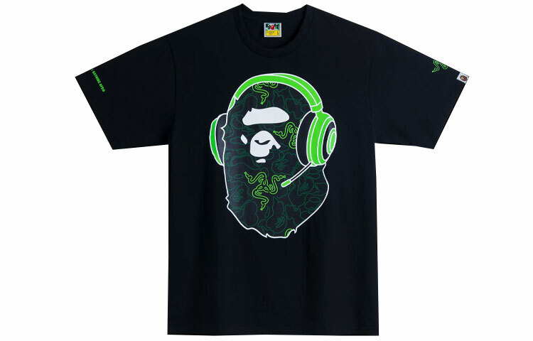 【代購】A BATHING APE X Razer NEon Camo Ape Head Tee