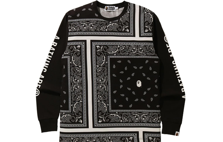 【代購】A BATHING APE Bandana Print L/S Tee