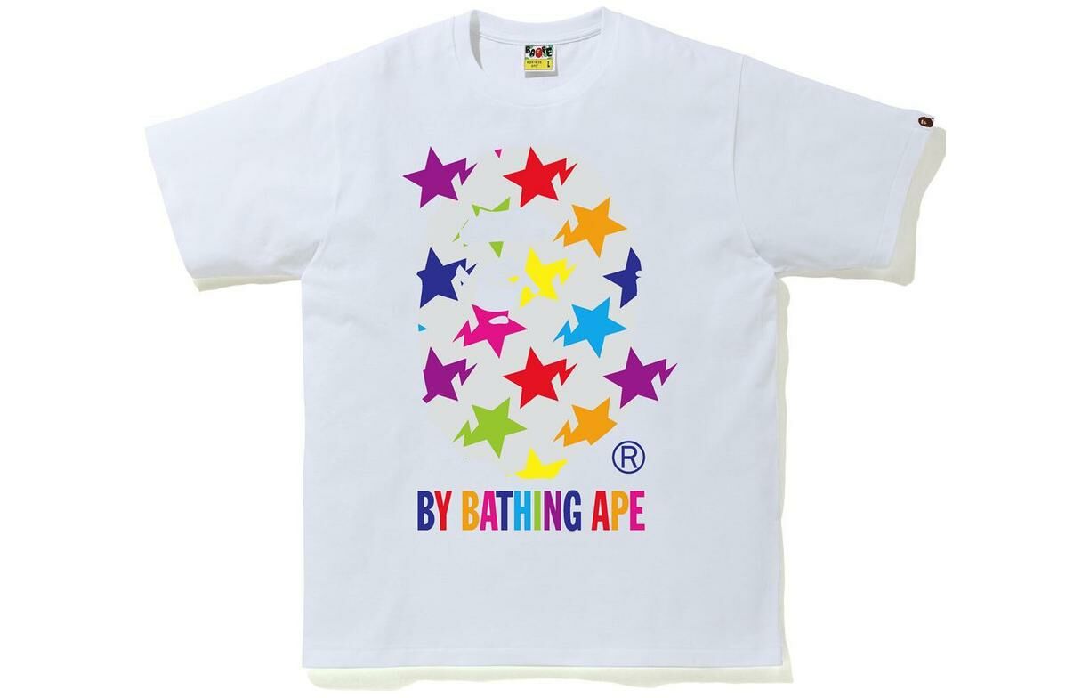 【代購】A BATHING APE Sta Pattern By Bathing Ape Tee