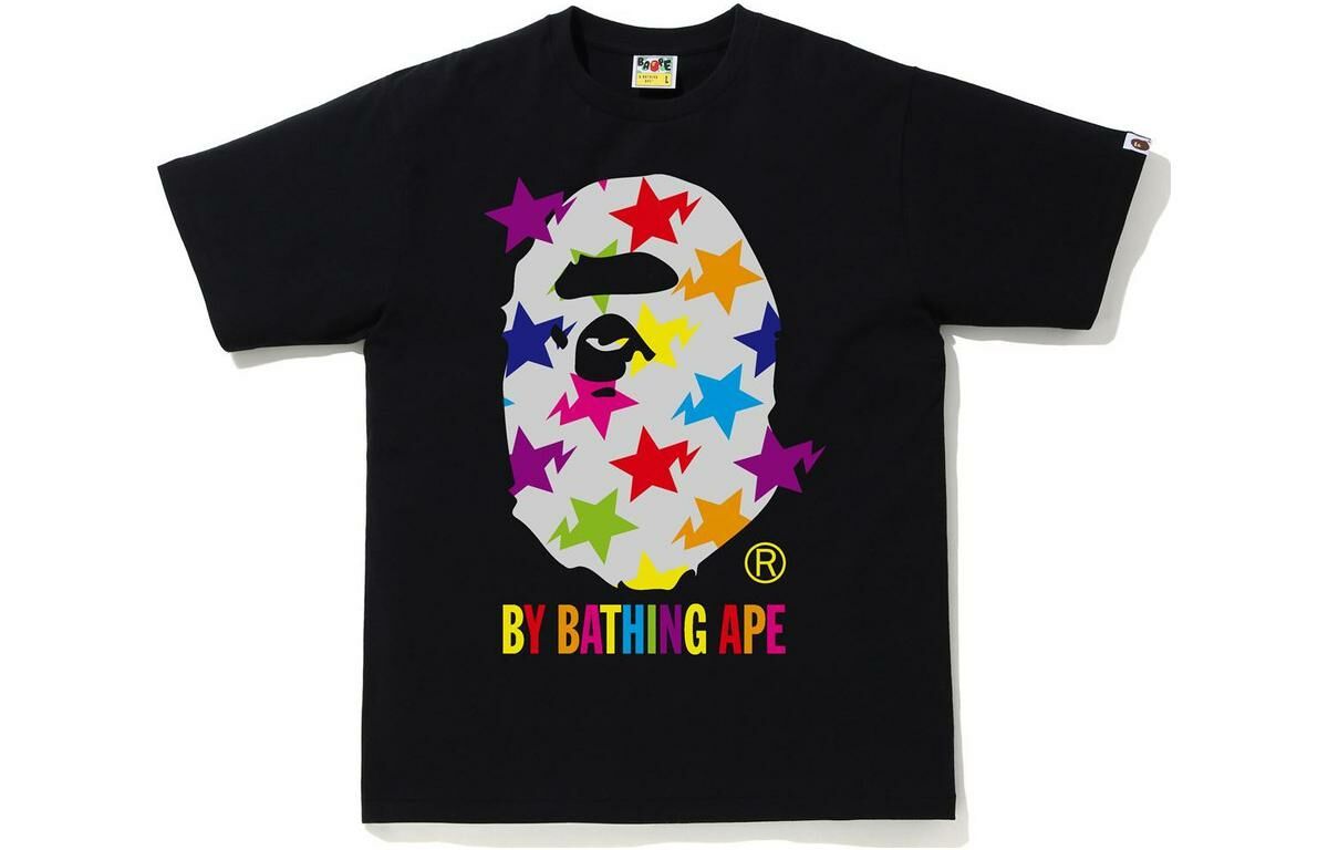 【代購】A BATHING APE Sta Pattern By Bathing Ape Tee