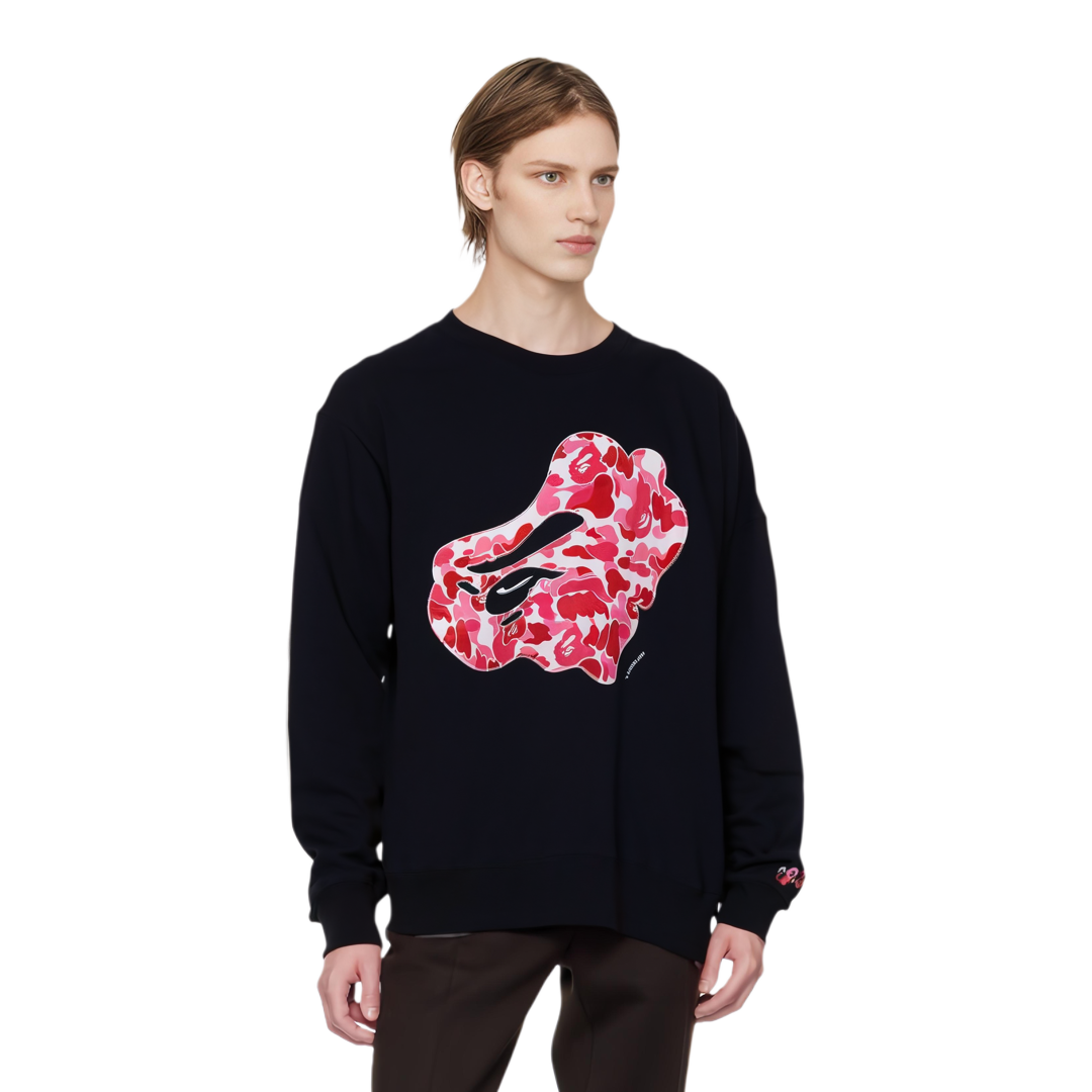【代購】A BATHING APE Abc Camo Patch Loose Fit Crewneck