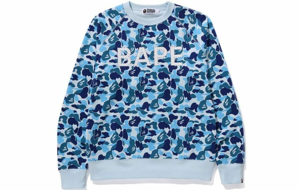 【代購】A BATHING APE Abc Camo Crystal Stone Crewneck