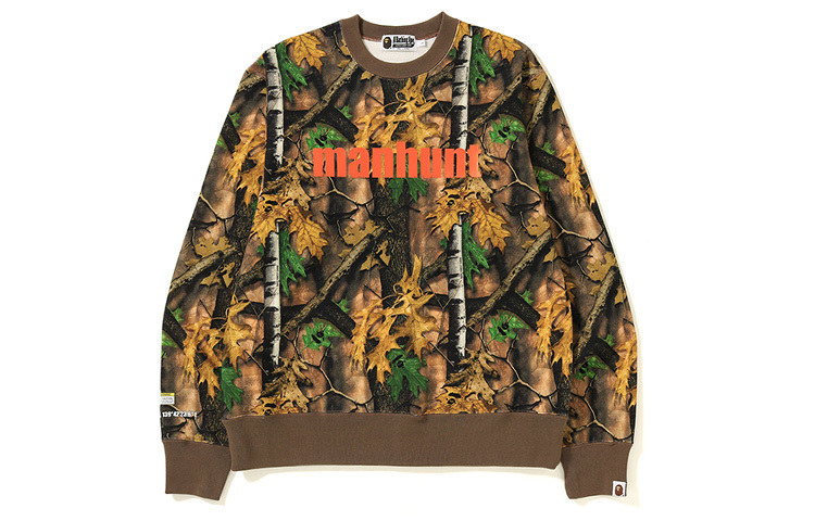 【代購】A BATHING APE Forest Camo Wide Crewneck