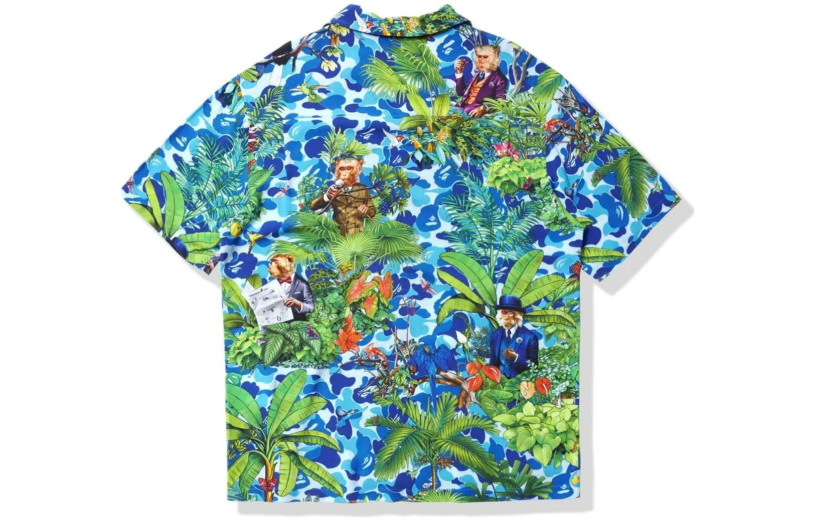 【代購】A BATHING APE X Monkey 47 Open Collar S/S Shirt