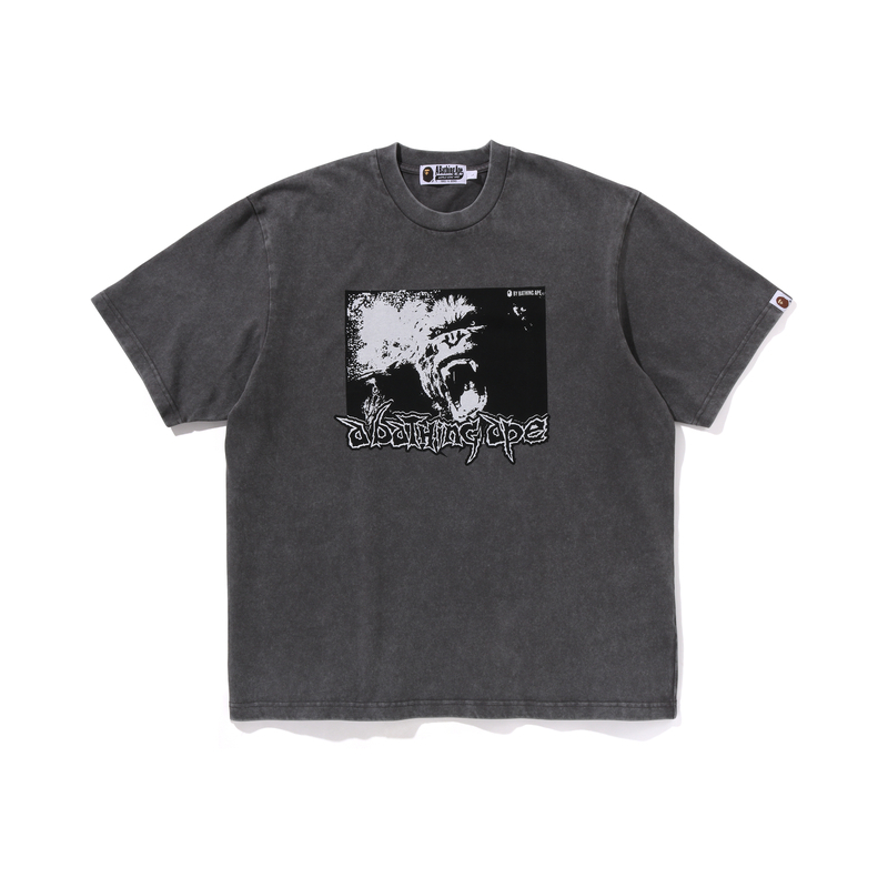 【代購】A BATHING APE Mad Ape Graphic Acid Wash Relaxed Fit Tee