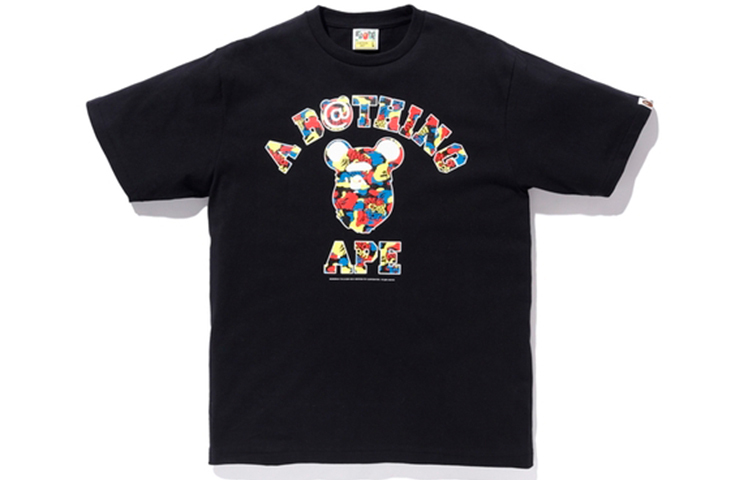 【代購】A BATHING APE X Medicom Toy Camo College Tee