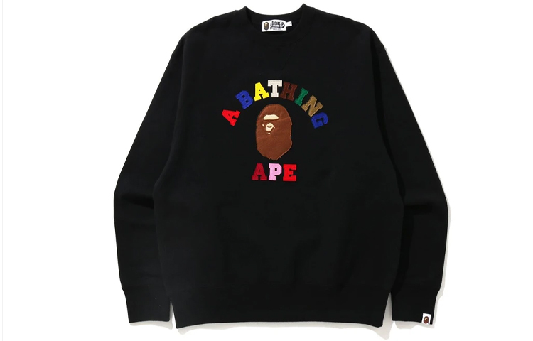 【代購】A BATHING APE College Applique Relaxed Fit Crewneck