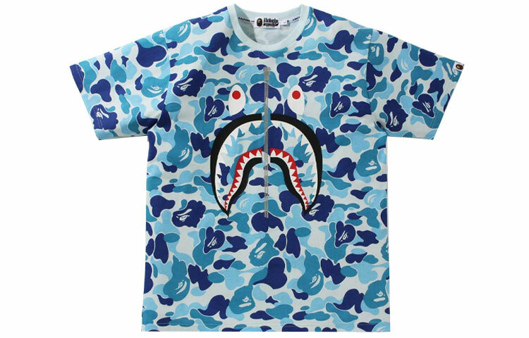 【代購】A BATHING APE Big Abc Camo Shark Tee